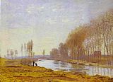 Seine Paintings - The Petite Bras of the Seine at Argenteuil by Claude Monet